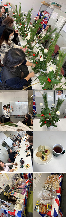 婦人部主催生け花教室~迎春のお花を生けよう~